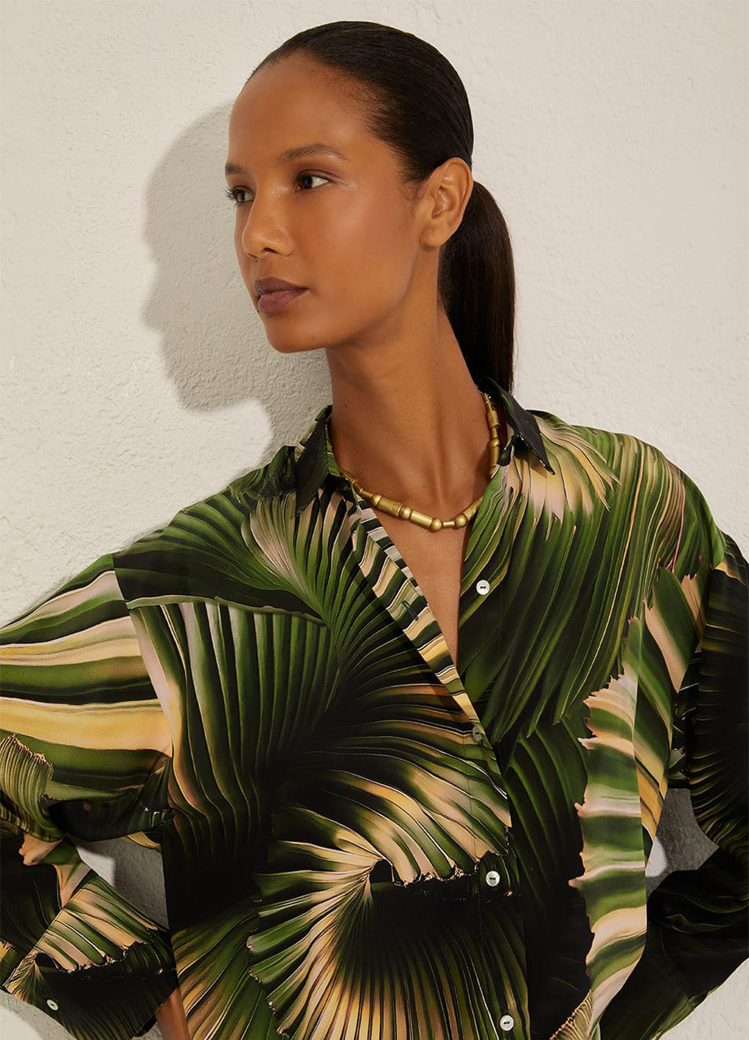 CAMISA SEDA OVERSIZED ORIGAMI