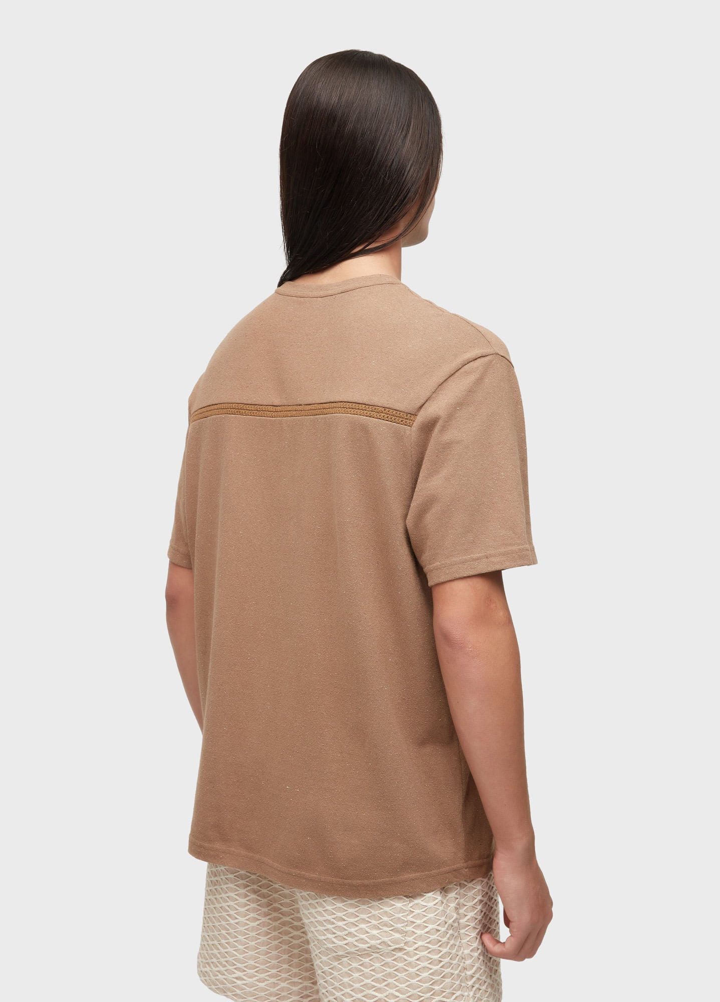 T-SHIRT OVER RUSTIC YOKE EMBROIDERED MC