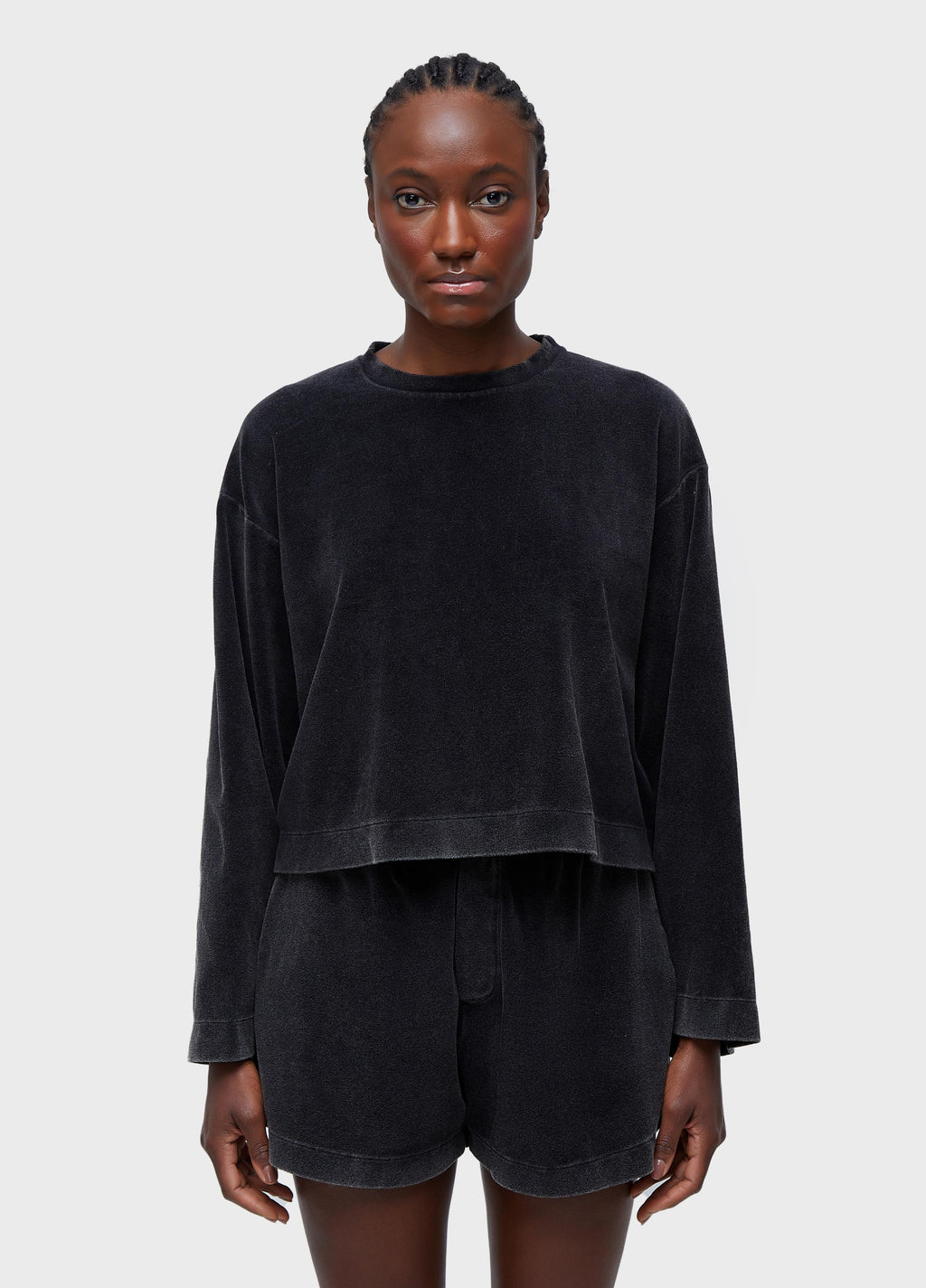 BLUSA ML PLUSH MARMORIZADA