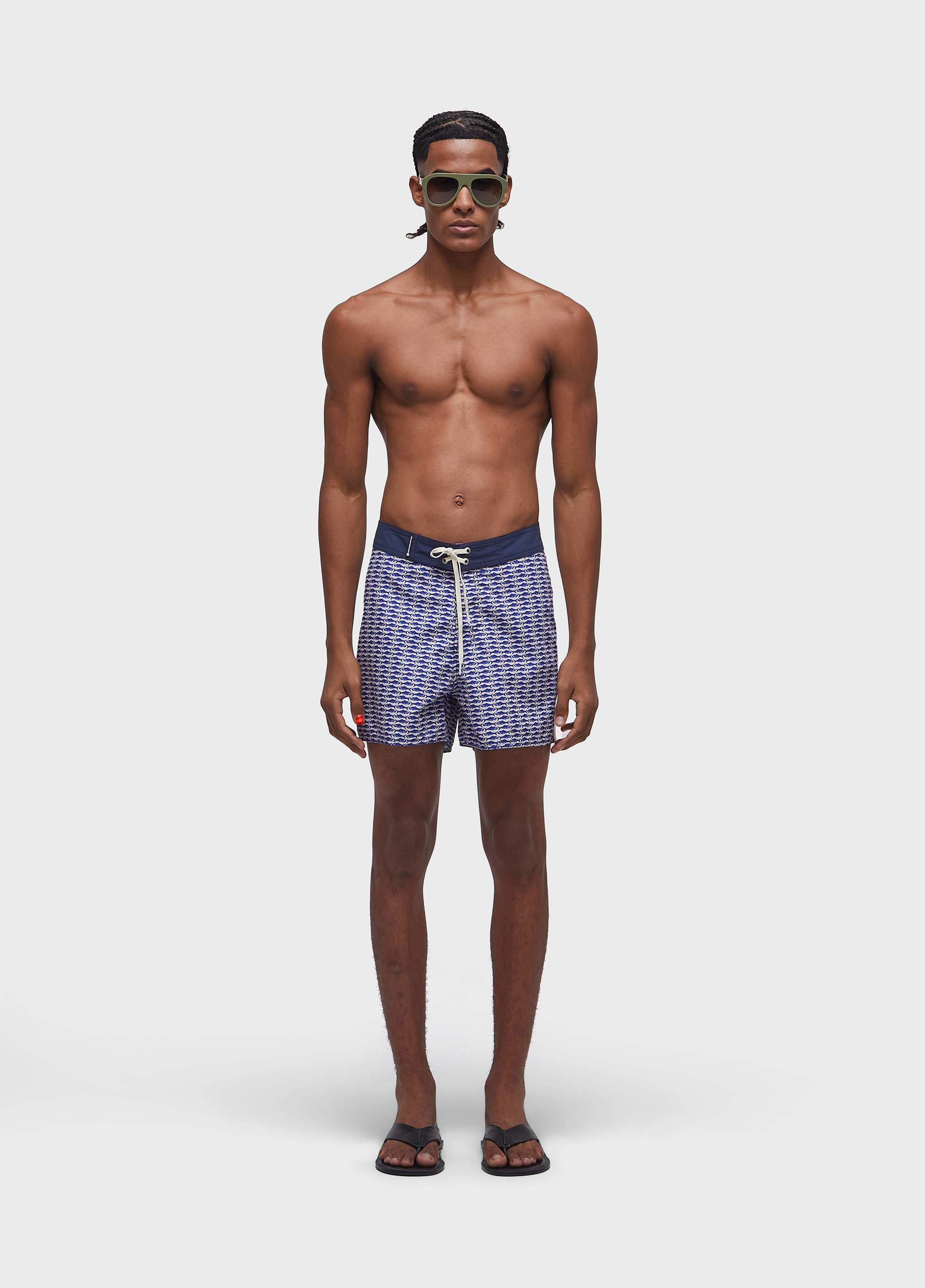 BERMUDA SURF FISH TINY MARINHO/OFF-WHITE