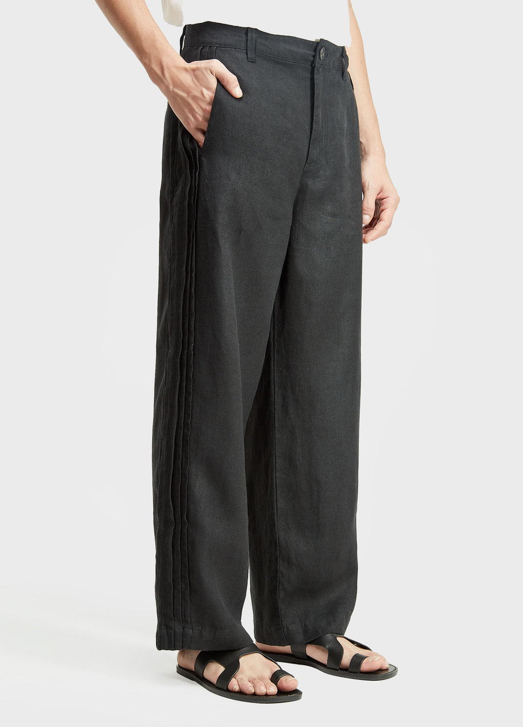 CALÇA LINEN PRANCHÃO PLEATS