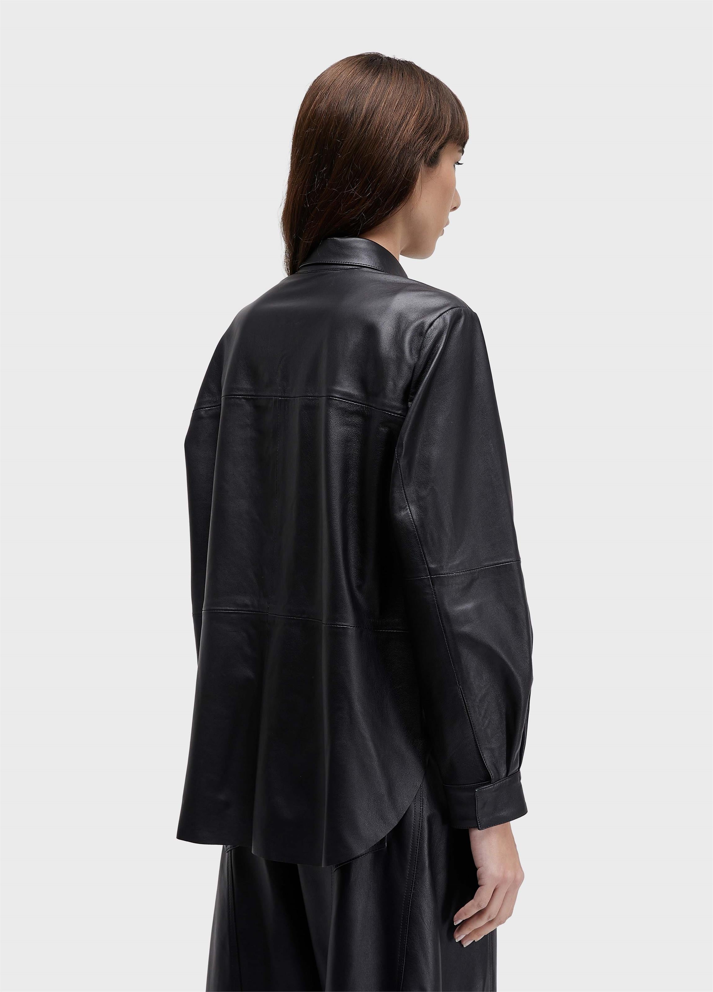 CAMISA ML RECORTE COURO