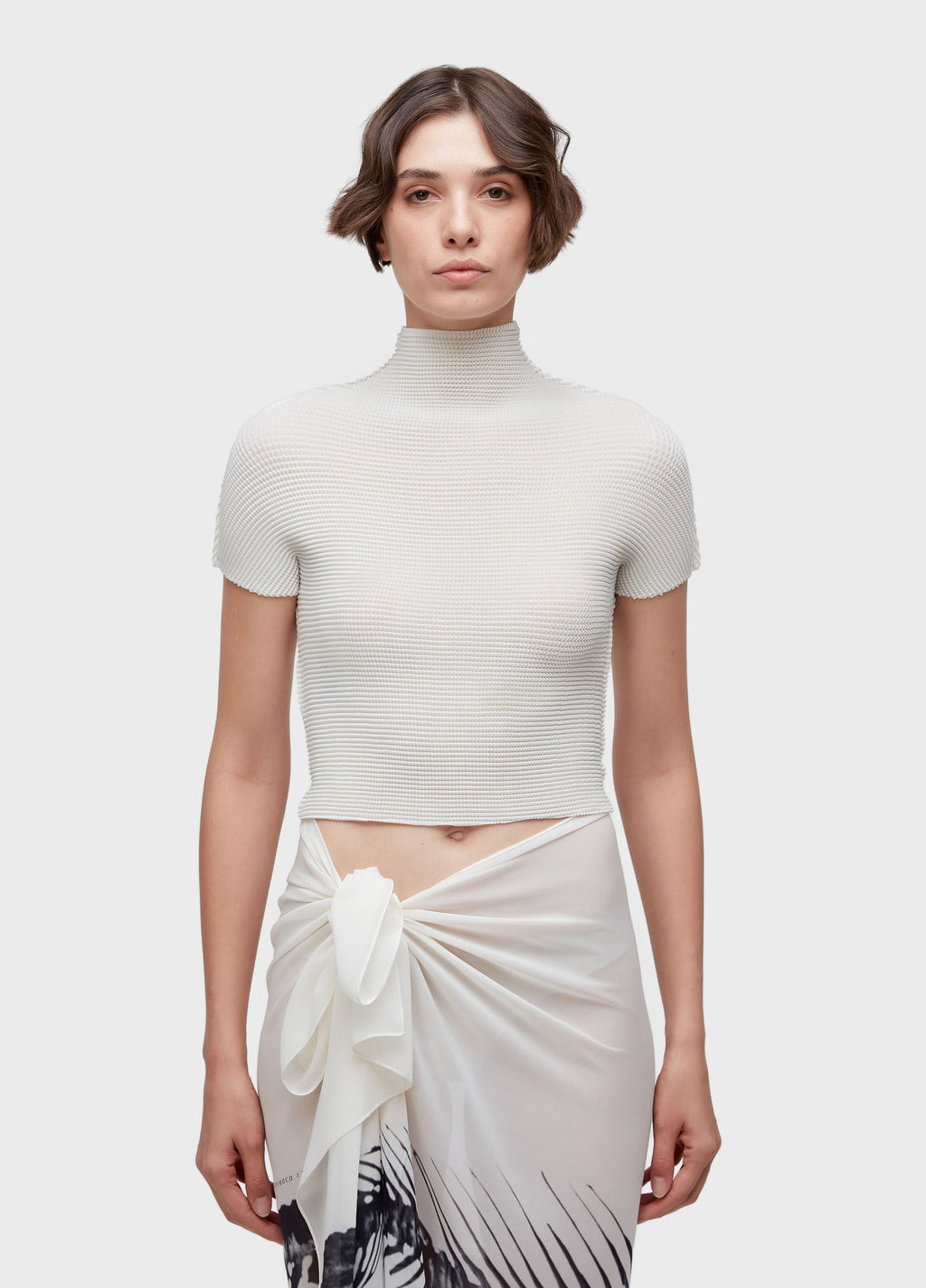 BLUSA MC PIXEL OFF-WHITE