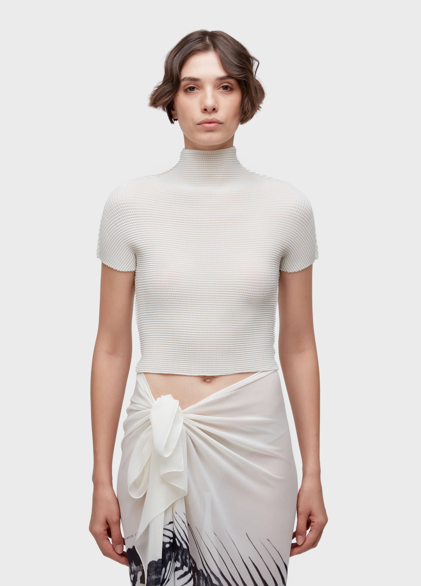 BLUSA MC PIXEL OFF-WHITE