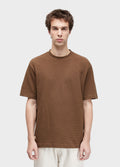T-SHIRT TOPSTITCH TEXTURE CONTRAST MC