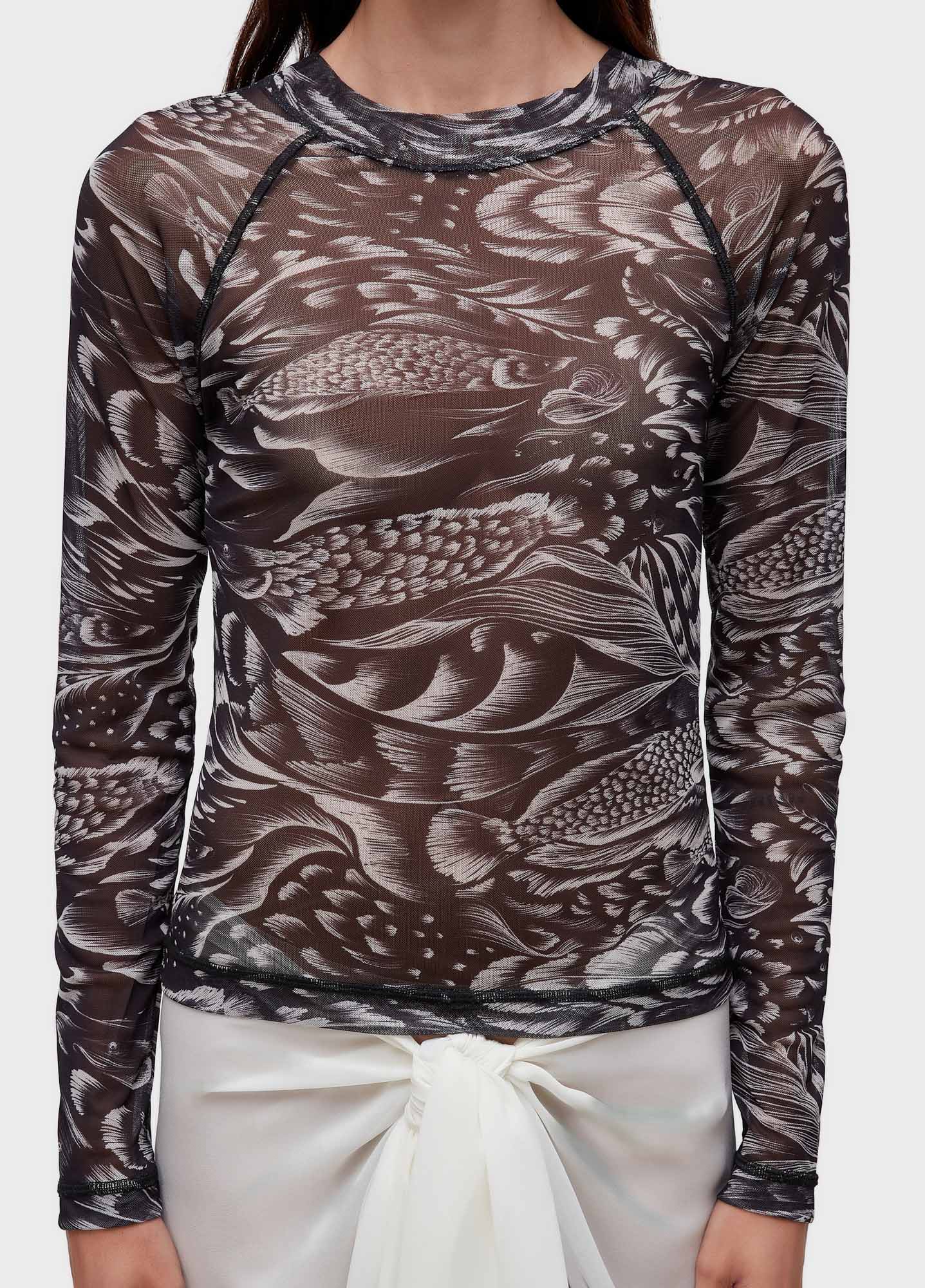 BLUSA ML TULE PIRARUCU TRACE