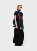 CALCA FEM FRAYED PRETO
