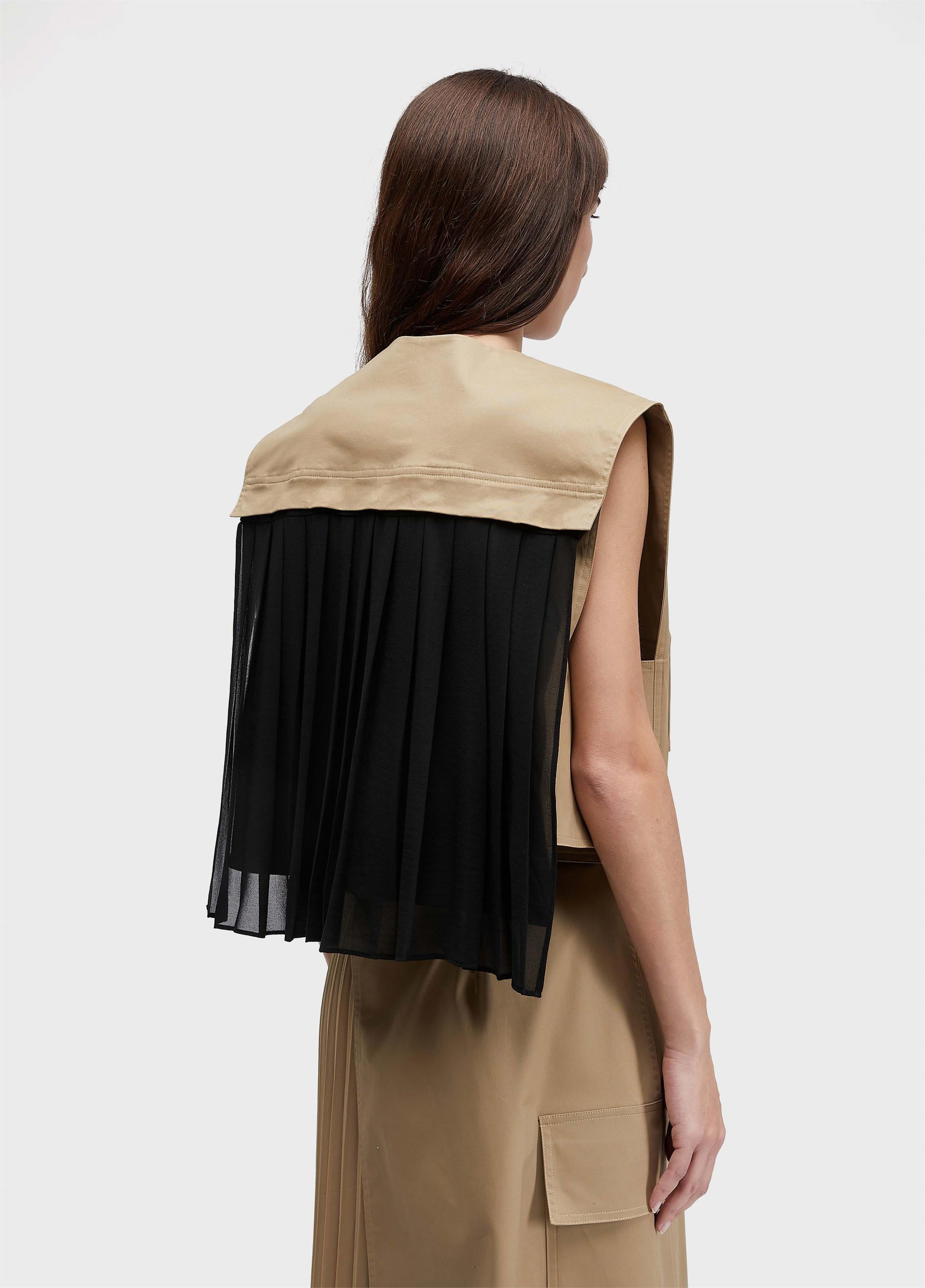 COLETE DUO PLISSADO COTTON