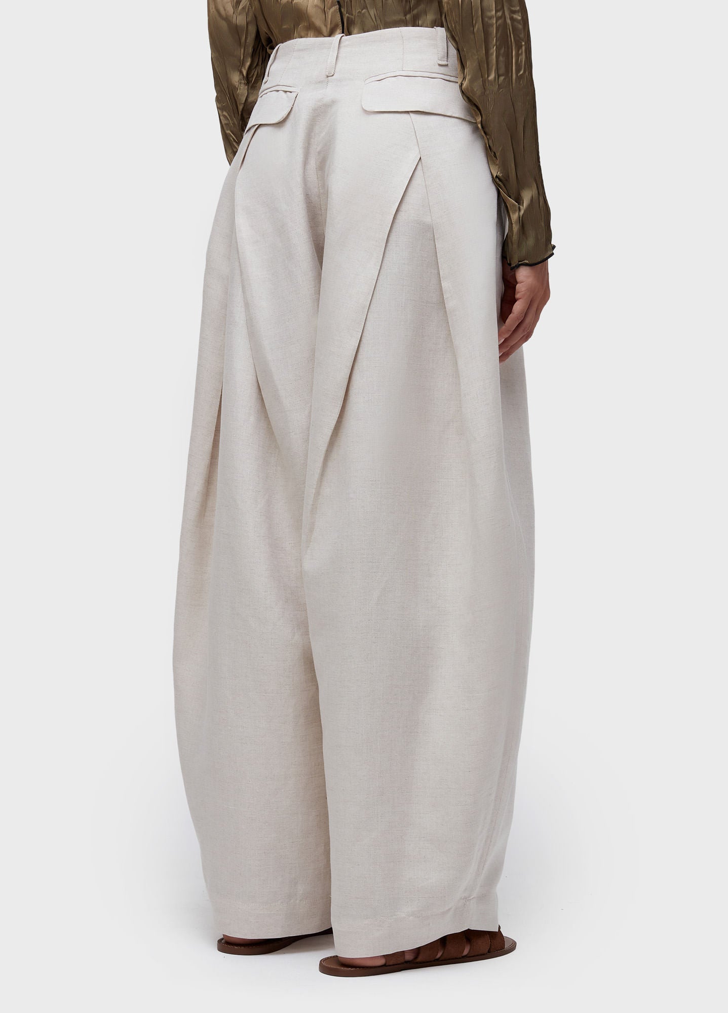 CALÇA LINEN PREGAS