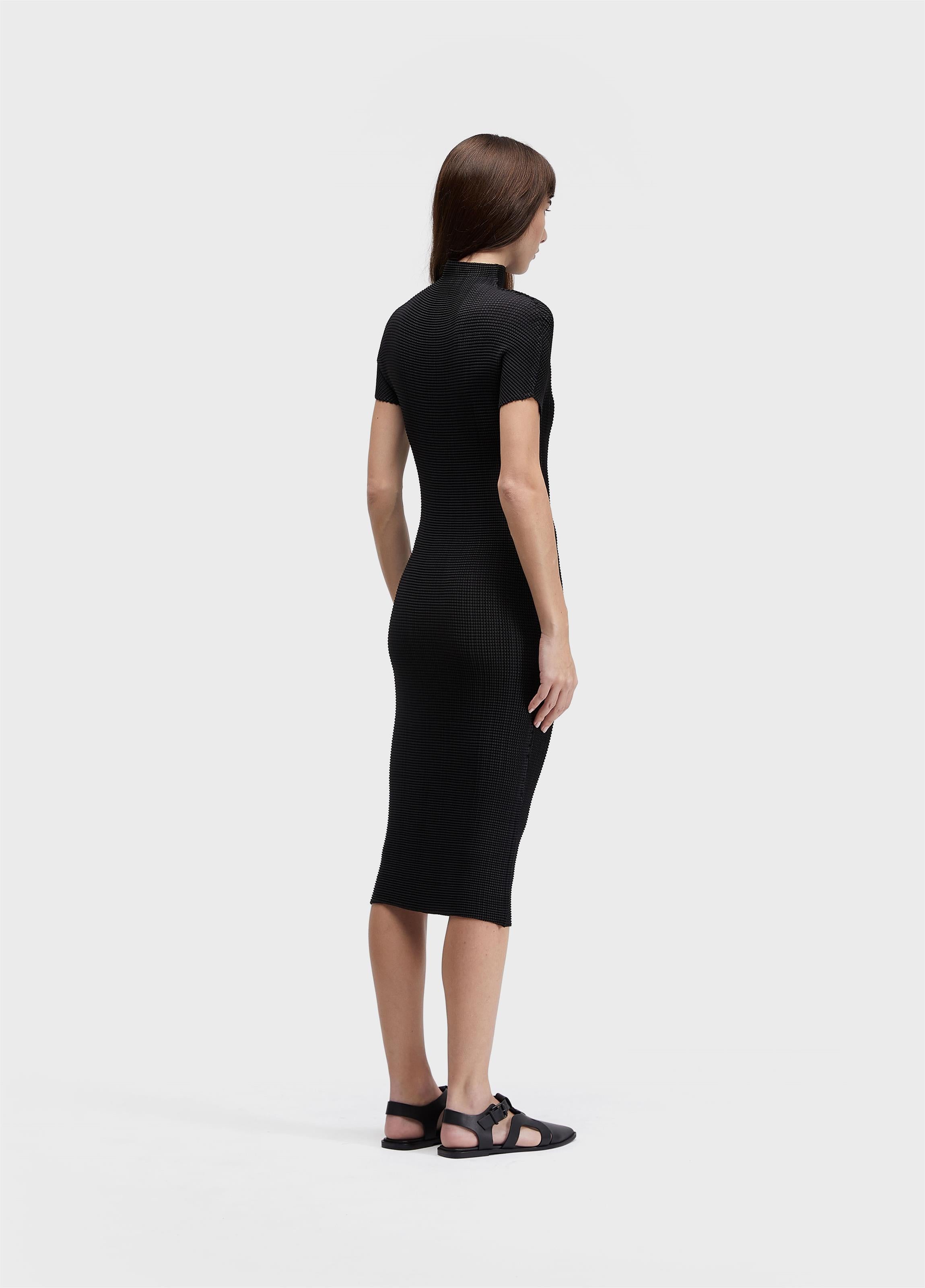 VESTIDO MC MIDI PIXEL PRETO