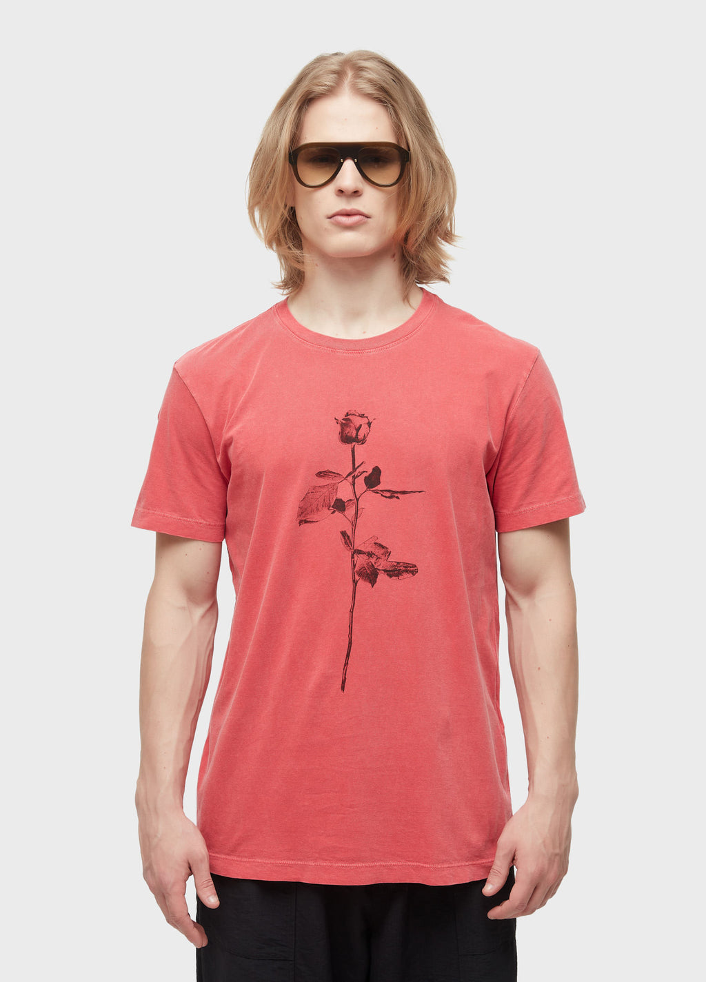 T-SHIRT STONE ROSE MC VERMELHO