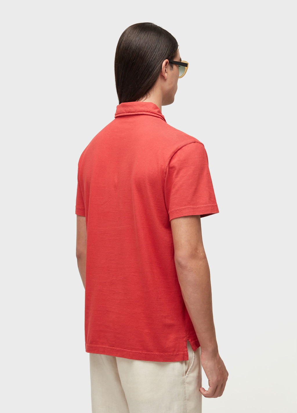 CAMISA POLO STONE MC COLORS VERMELHO ACEROLA