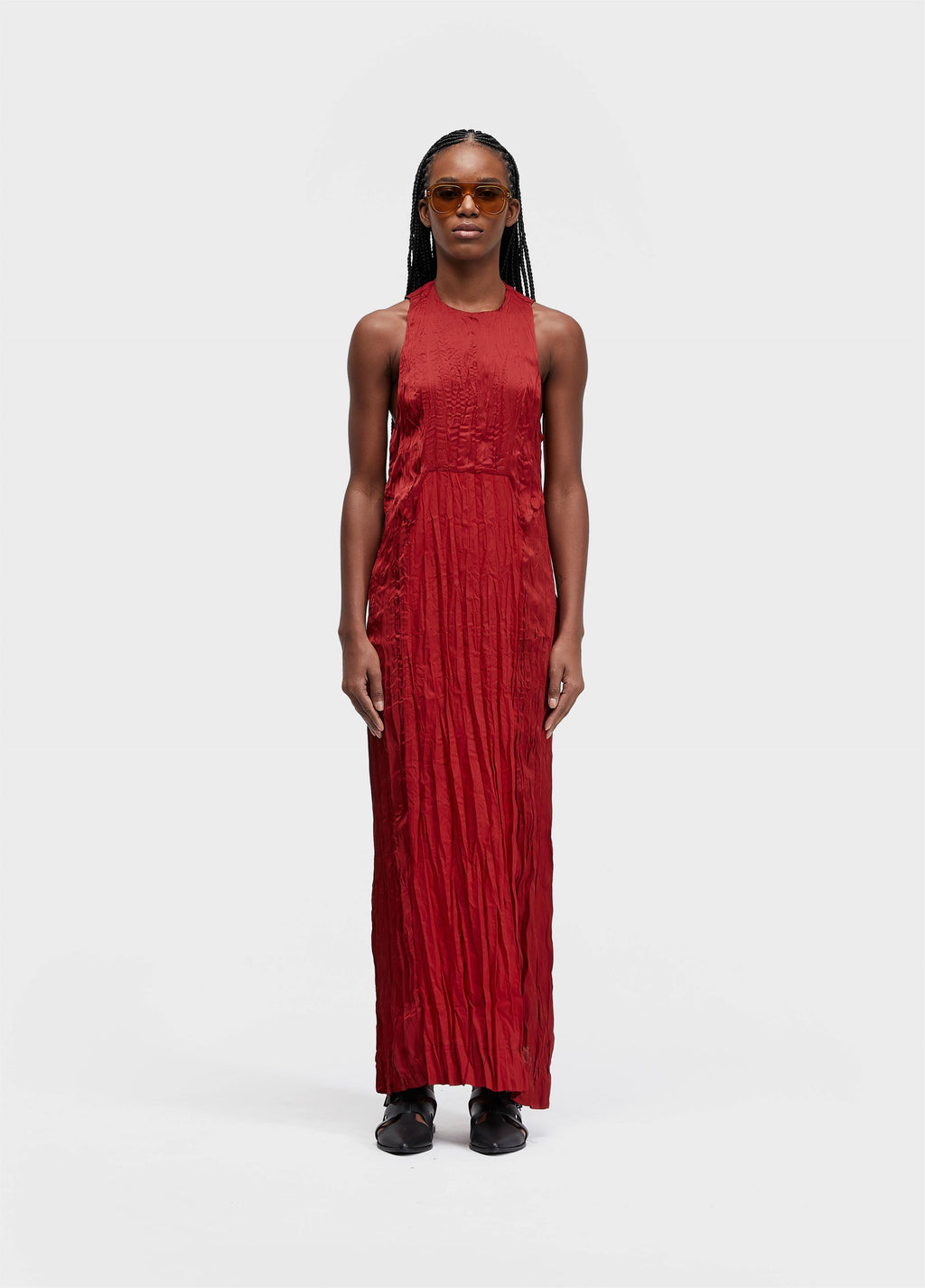 VESTIDO NADADOR WRINKLE TRICOLINE