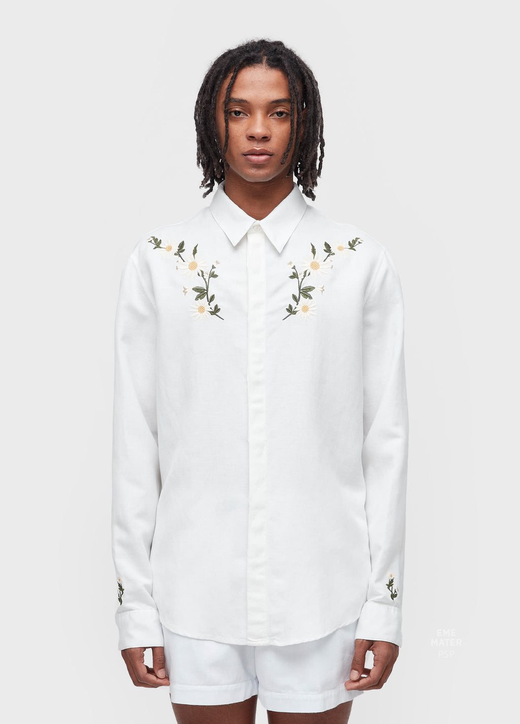 CAMISA MASC LINEN DAISY LIGHT ML OFF-WHITE