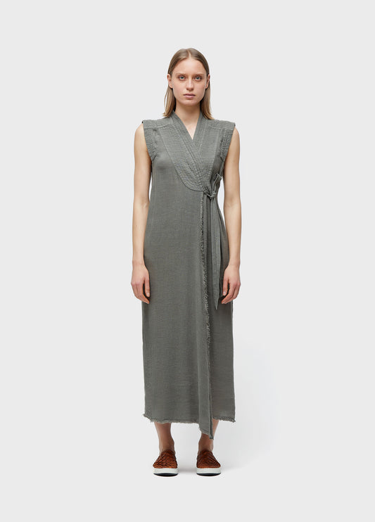 VESTIDO AMARRAÇÃO LINHO RECICLADO