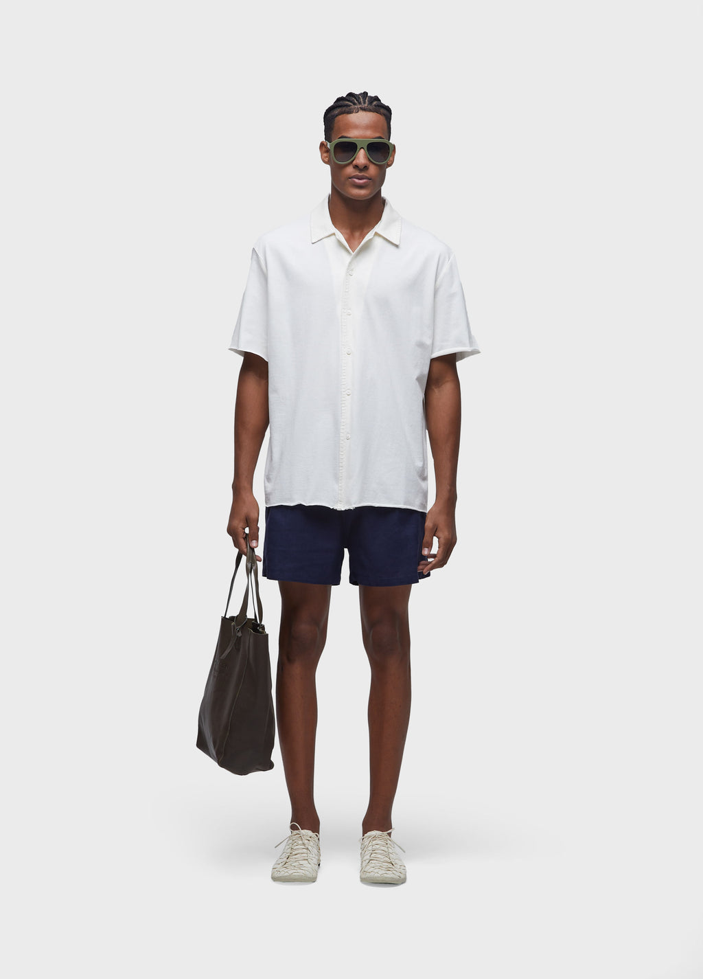 SHORT FLUID LINEN PLEATS