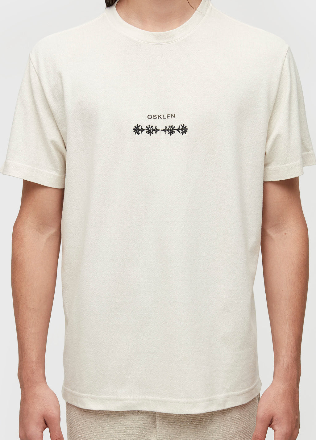 T-SHIRT VINTAGE FLOWER EMBROIDERED MC