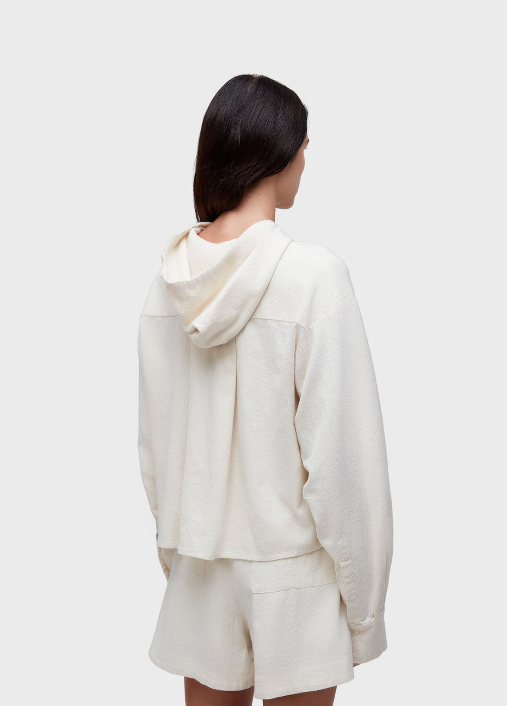 CAMISA BORDADO CONCHA OFF-WHITE
