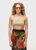 TOP PRAIA TRICOT DECOTE RETO LUREX