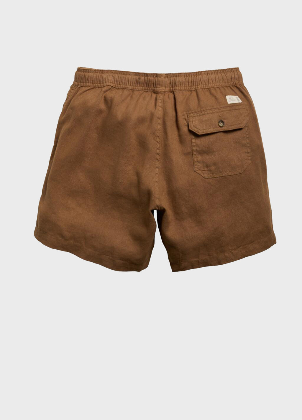 SHORT 100% LINHO CARAMELO