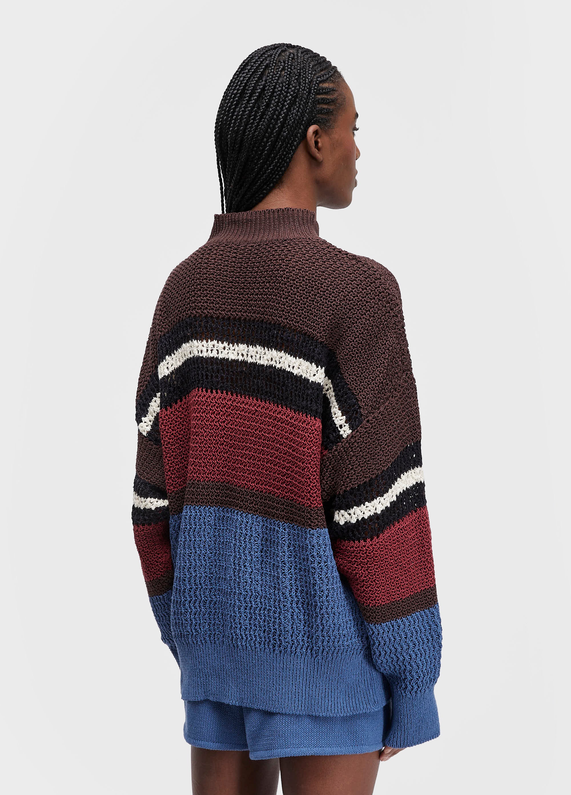 BLUSA ML TRICOT CABINET STRIPES