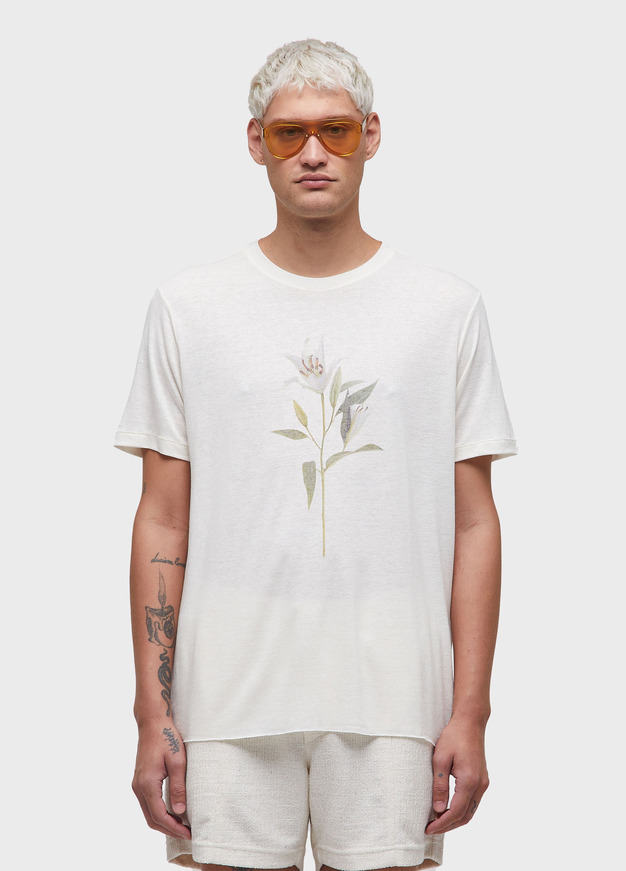 T-SHIRT LIGHT LINEN LÍRIO MC