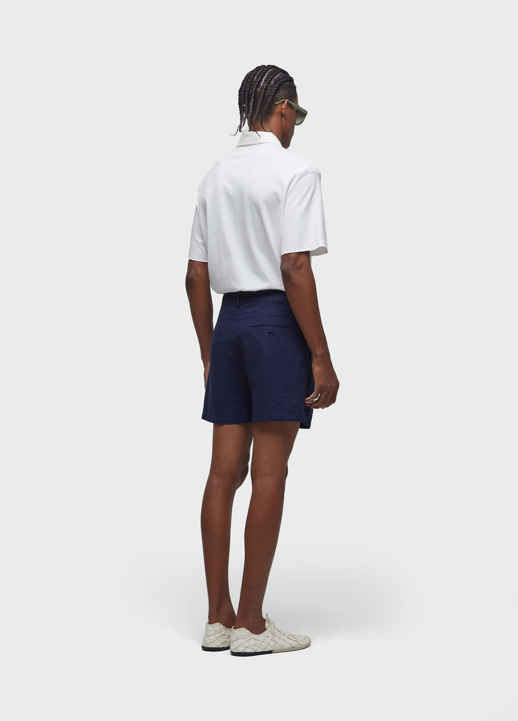 SHORT FLUID LINEN PLEATS