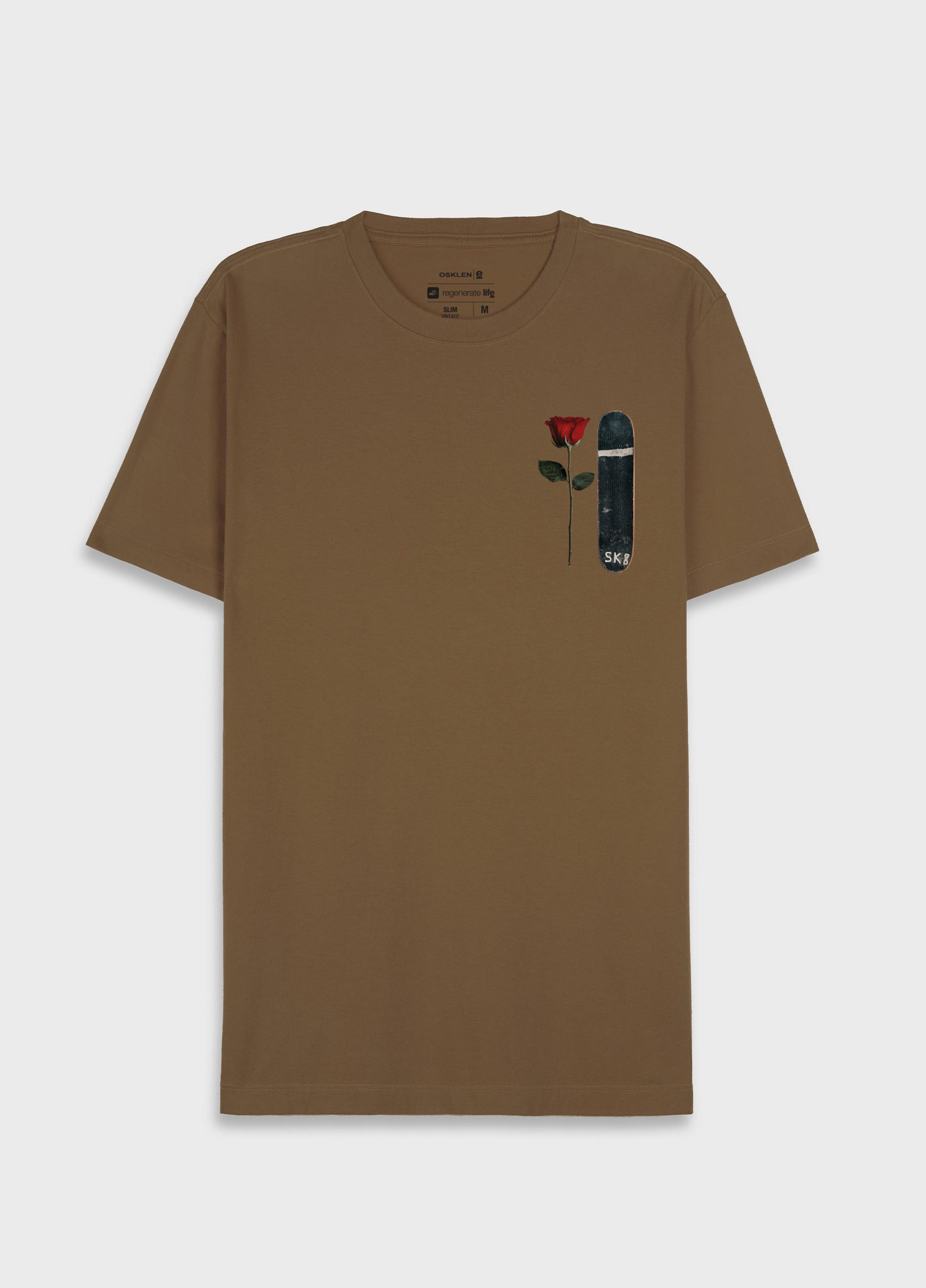 T-SHIRT VINTAGE SK8 ROSE MC