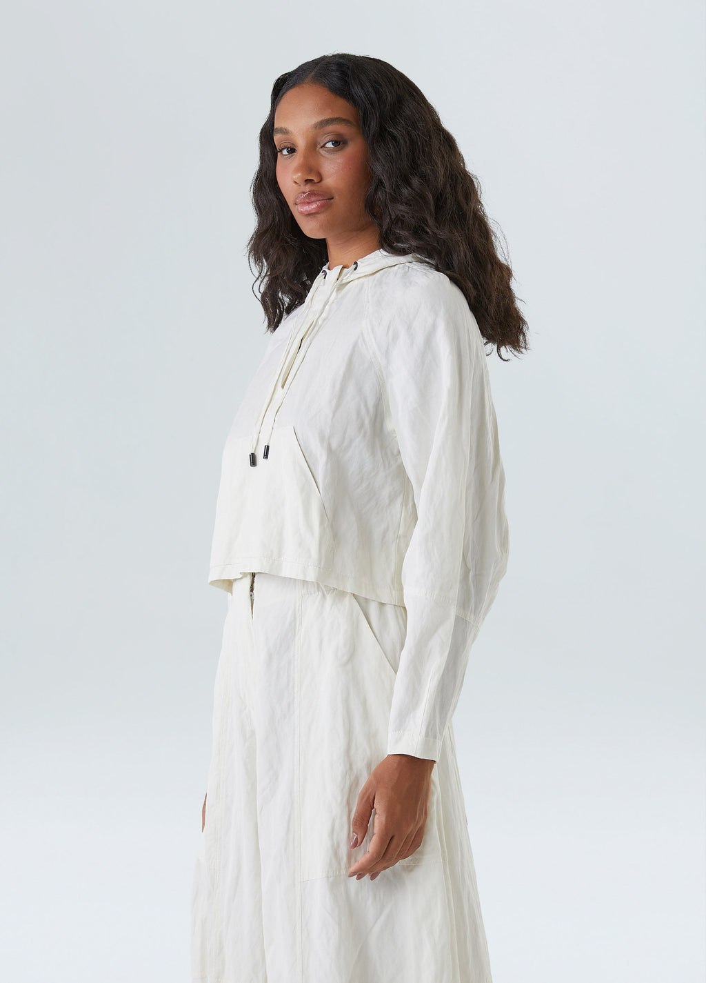 CASACO COTTON CANGURU OFF-WHITE