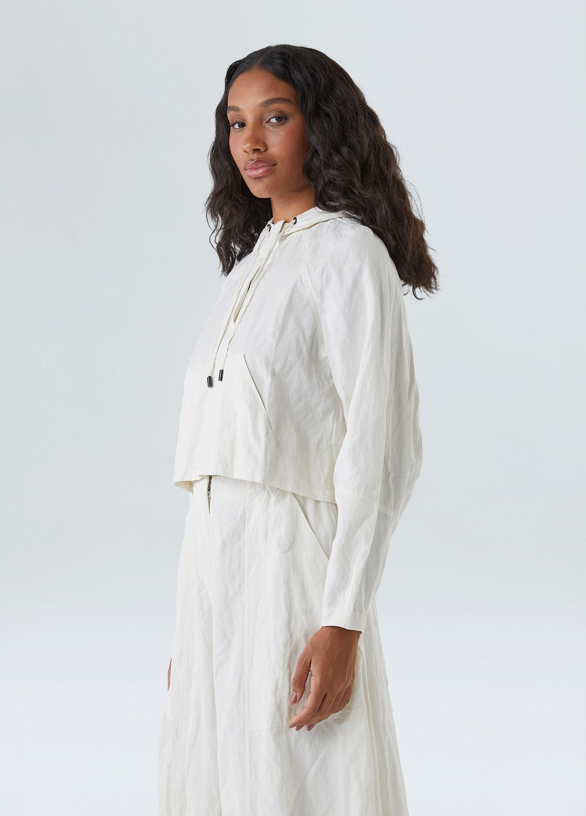 CASACO COTTON CANGURU OFF-WHITE