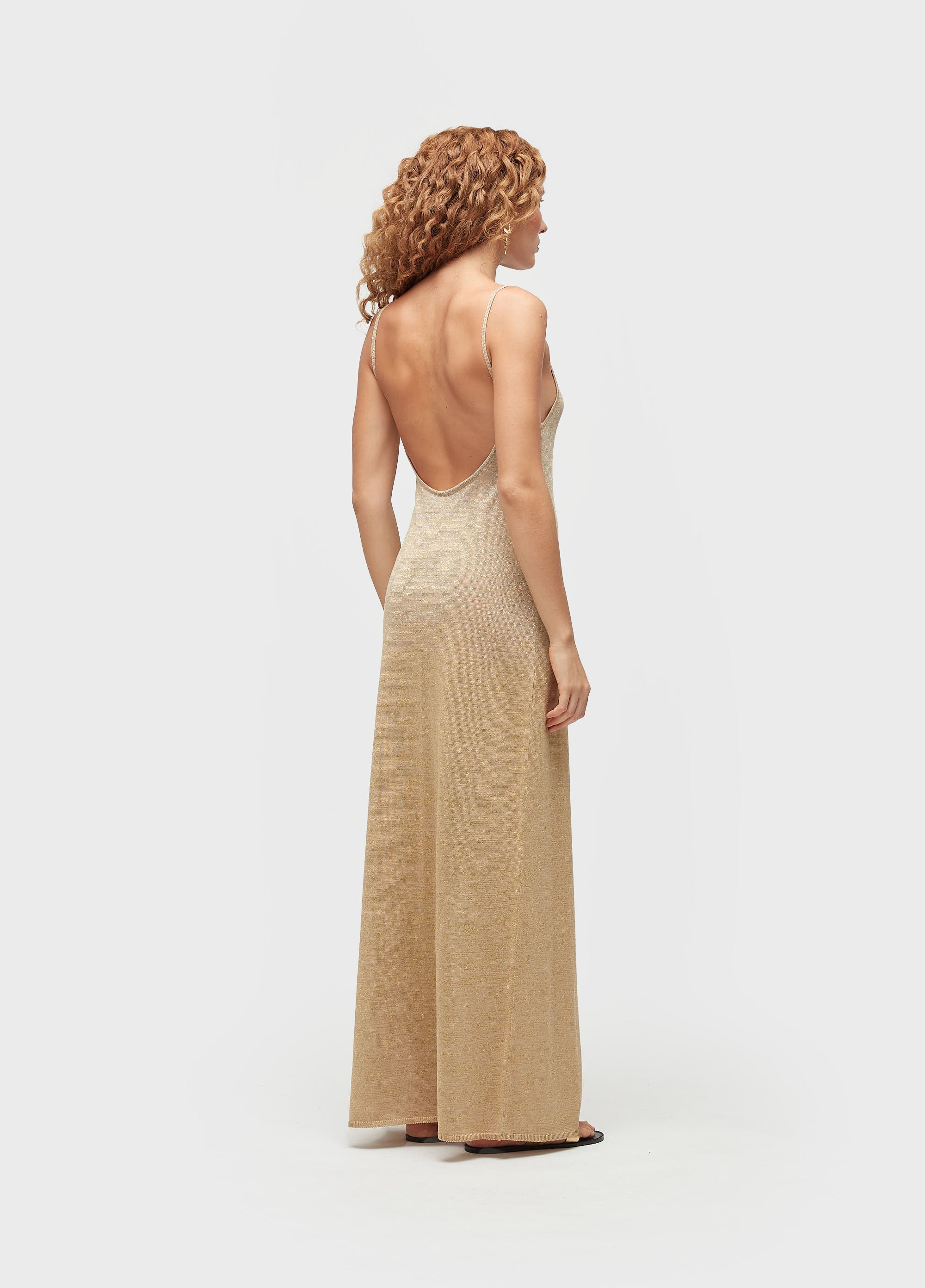 VESTIDO LONGO TRICOT LUREX