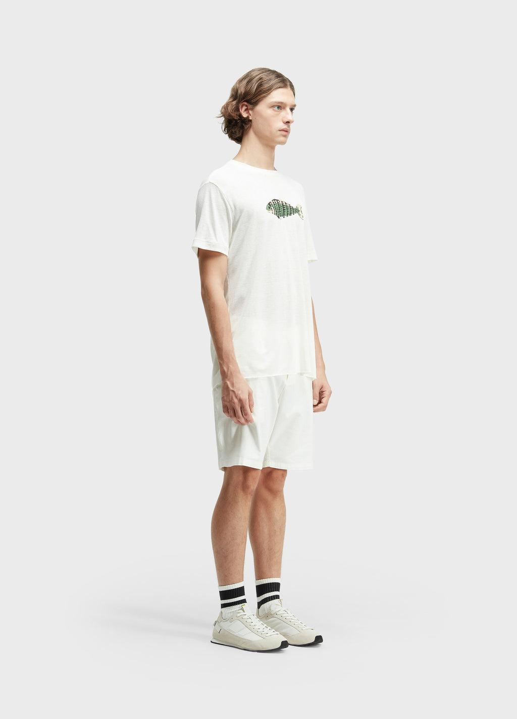 BERMUDA ALFAIATARIA BASIC LINEN OFF-WHITE