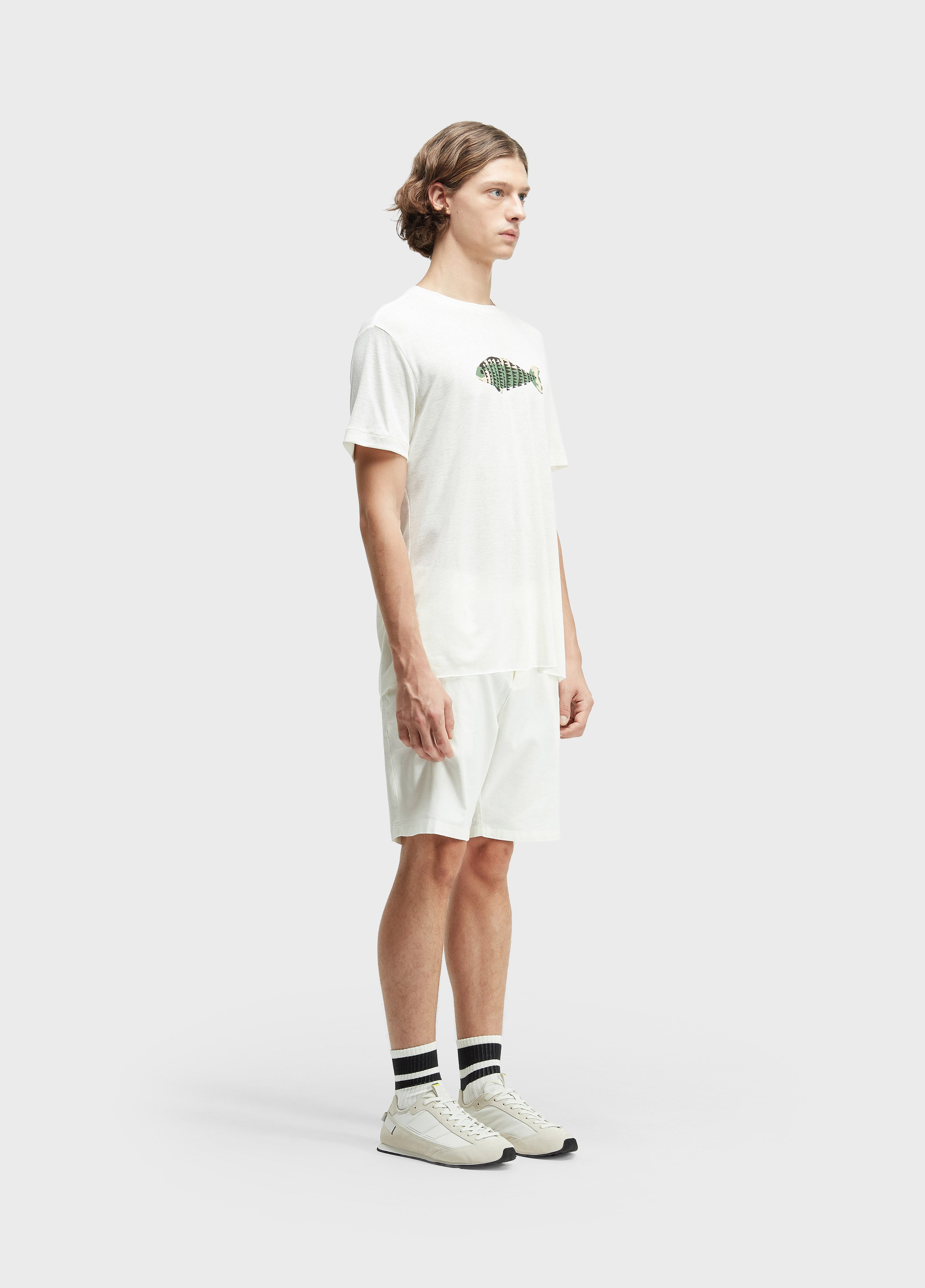 BERMUDA ALFAIATARIA BASIC LINEN OFF-WHITE