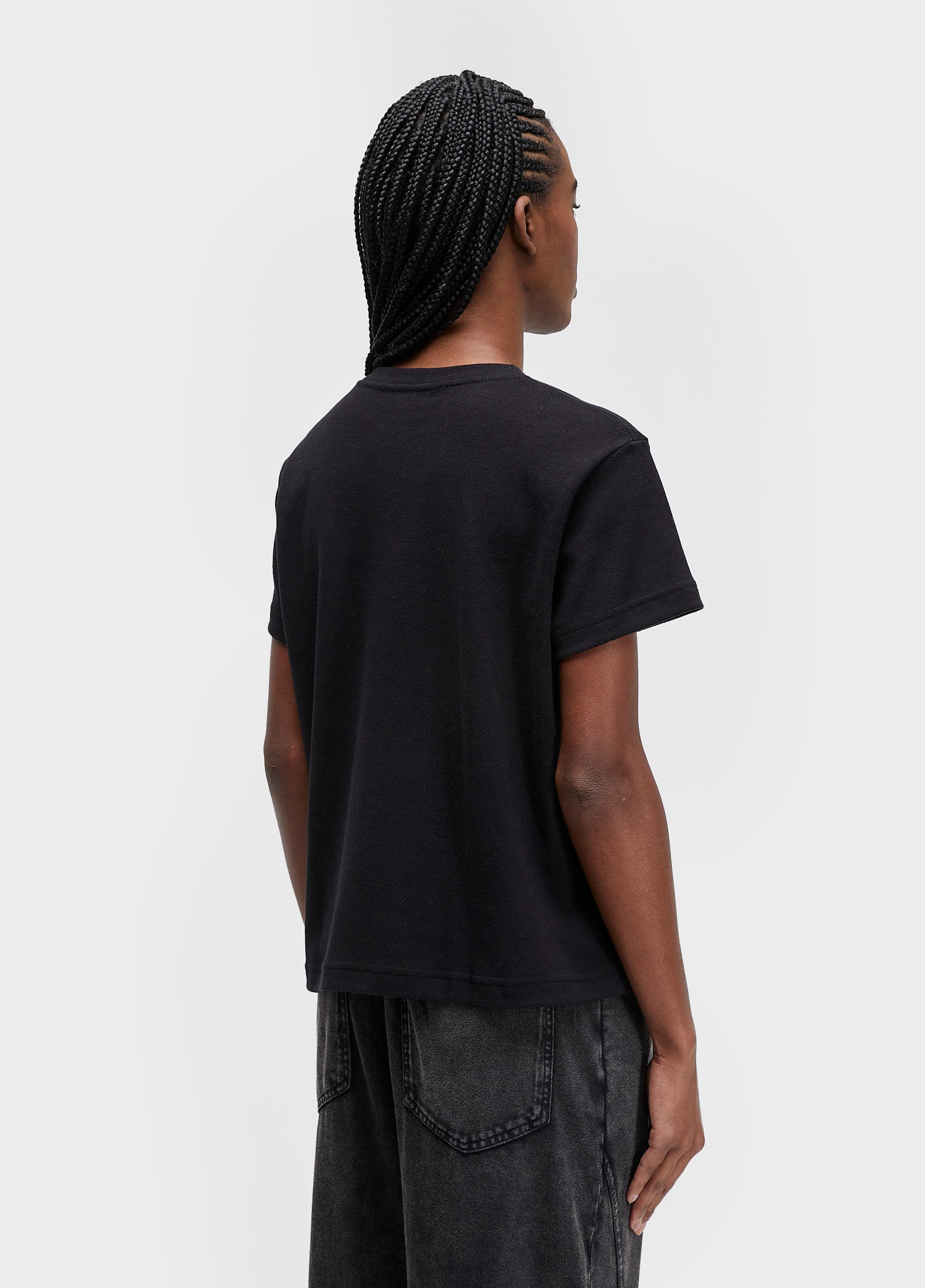 T-SHIRT ROSA FLOCADA