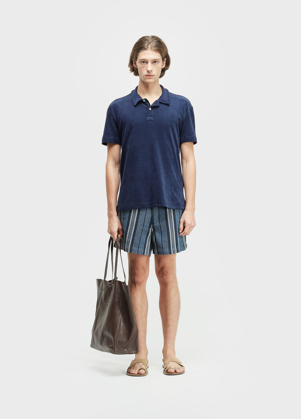 BERMUDA STRIPES PRANCHÃO DENIM