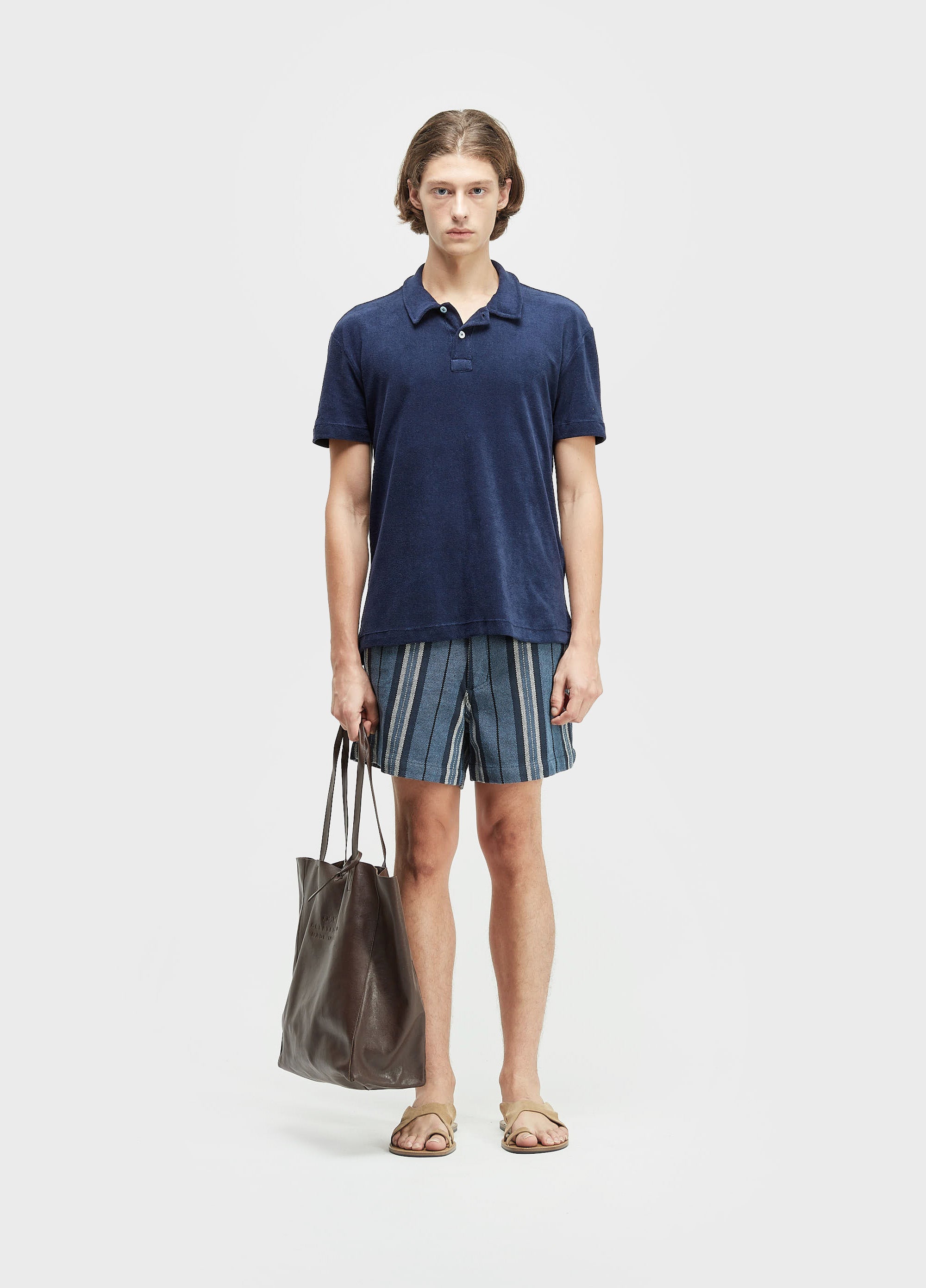 BERMUDA STRIPES PRANCHÃO DENIM