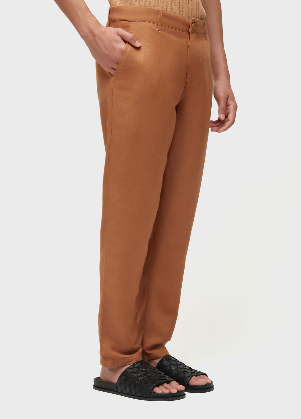 CALCA ALFAIATARIA FLUID LINEN