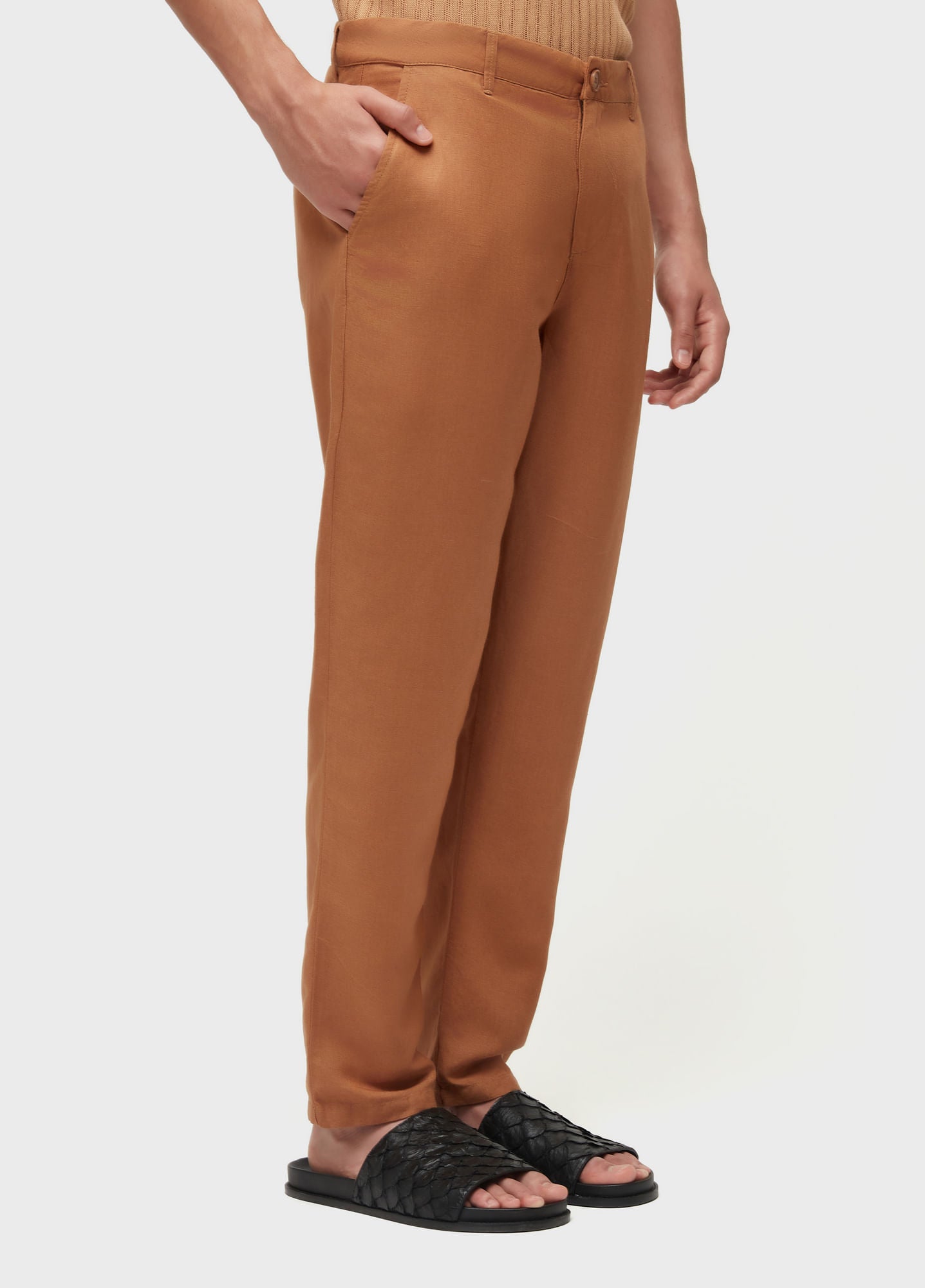 CALCA ALFAIATARIA FLUID LINEN