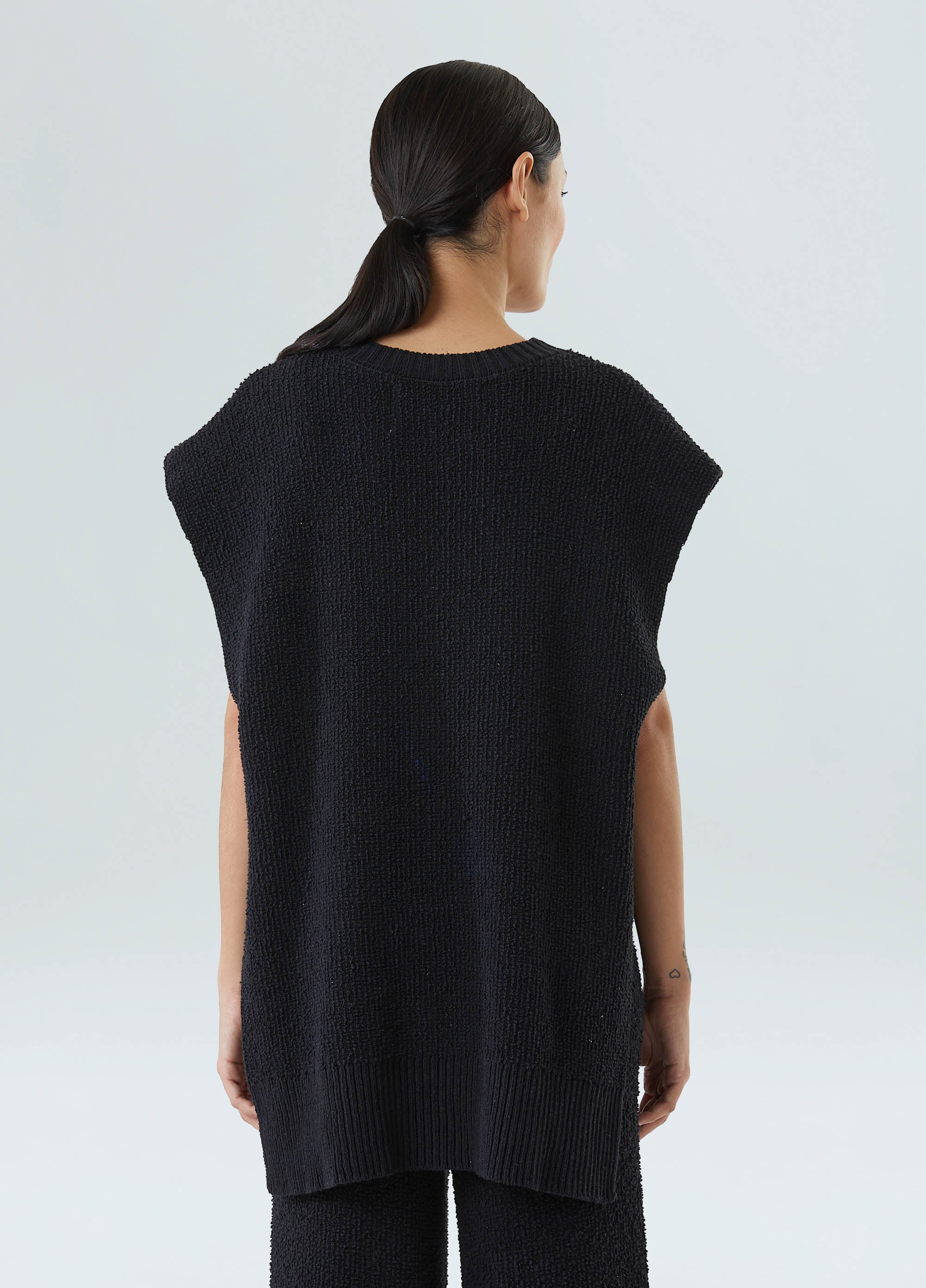 COLETE TRICOT BOUCLET PRETO