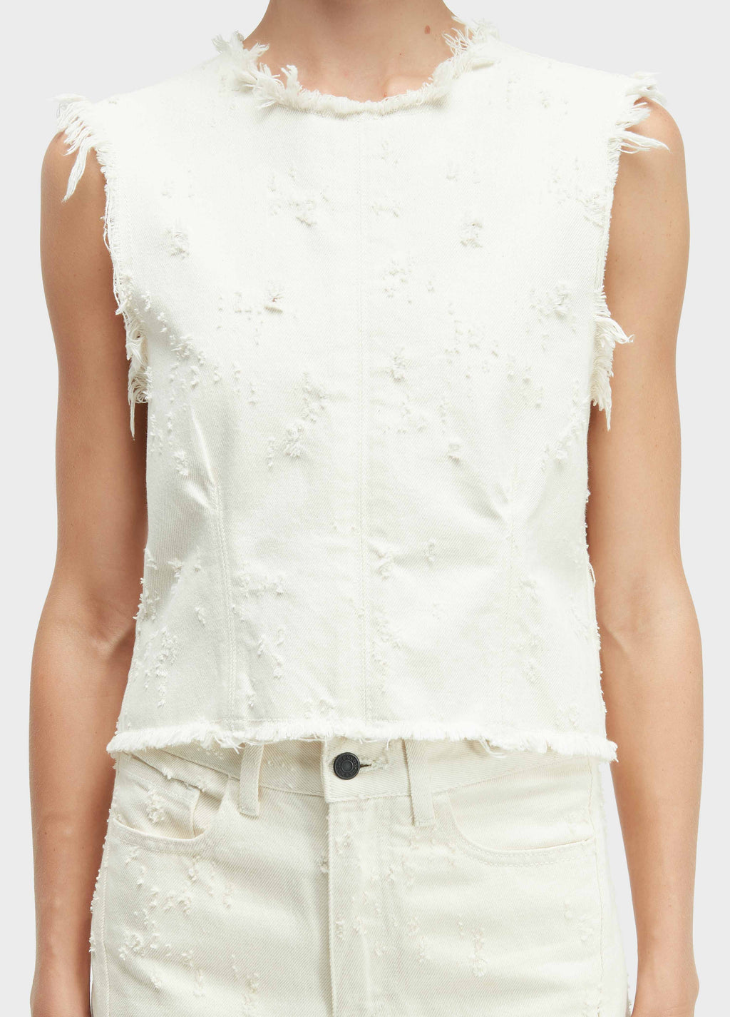 BLUSA SLEEVELESS DENIN TEXTURE