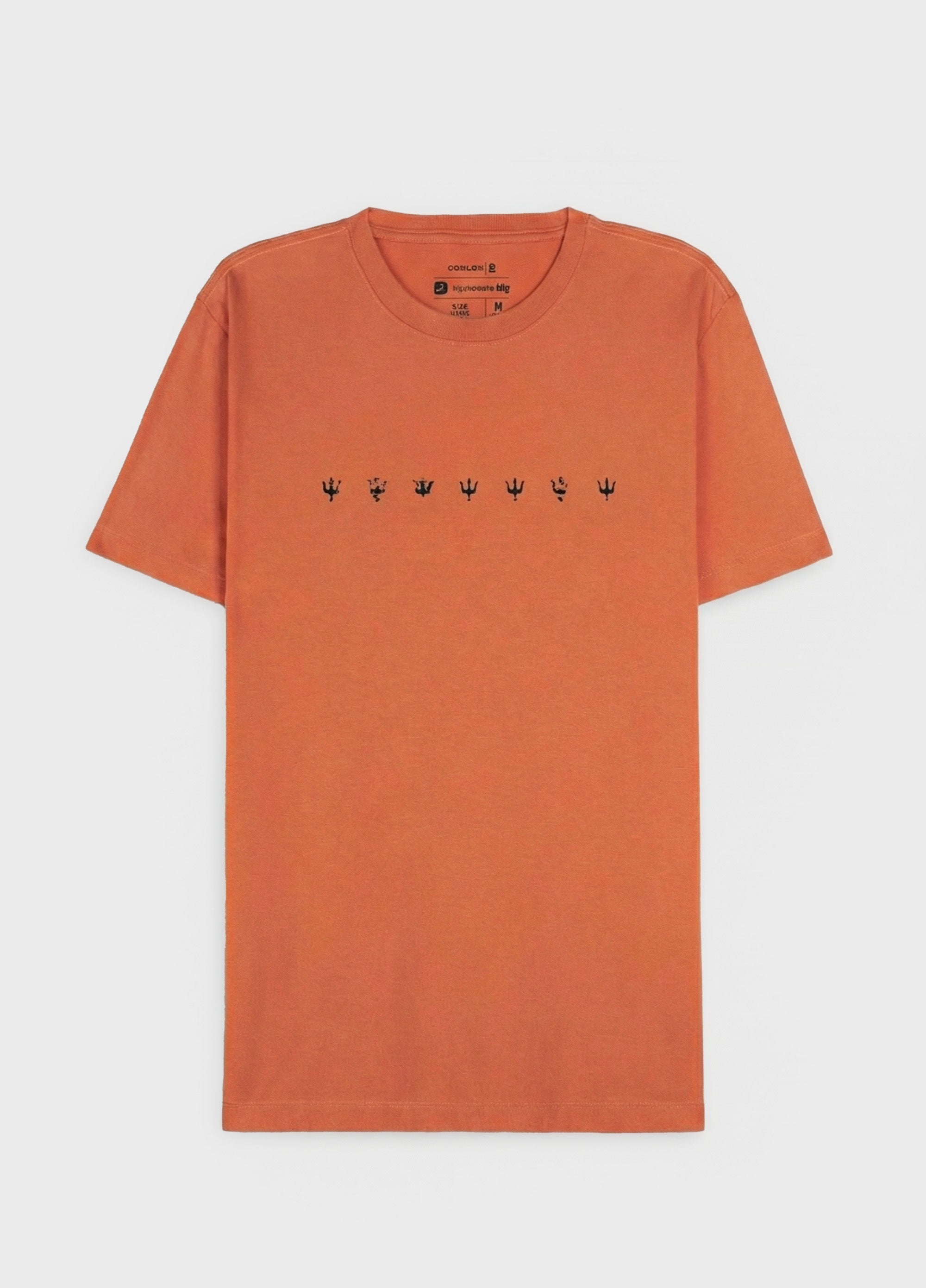 T-SHIRT SLIM VINTAGE UNDERWATER MC LARANJA TANGERINA
