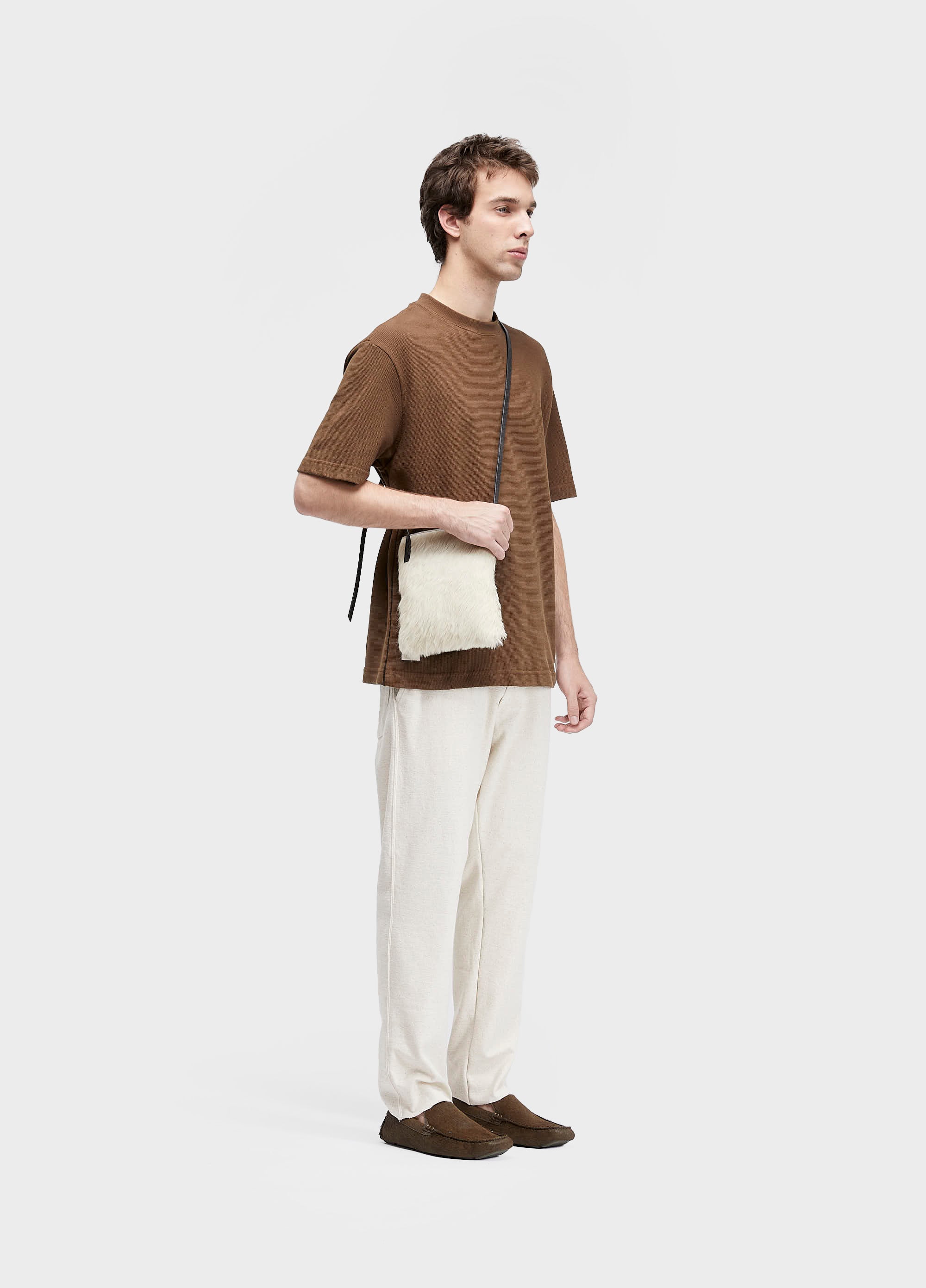T-SHIRT TOPSTITCH TEXTURE CONTRAST MC