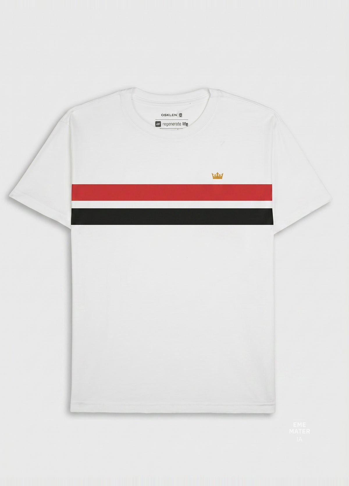 T-SHIRT VINTAGE LIST BICOLOR MC