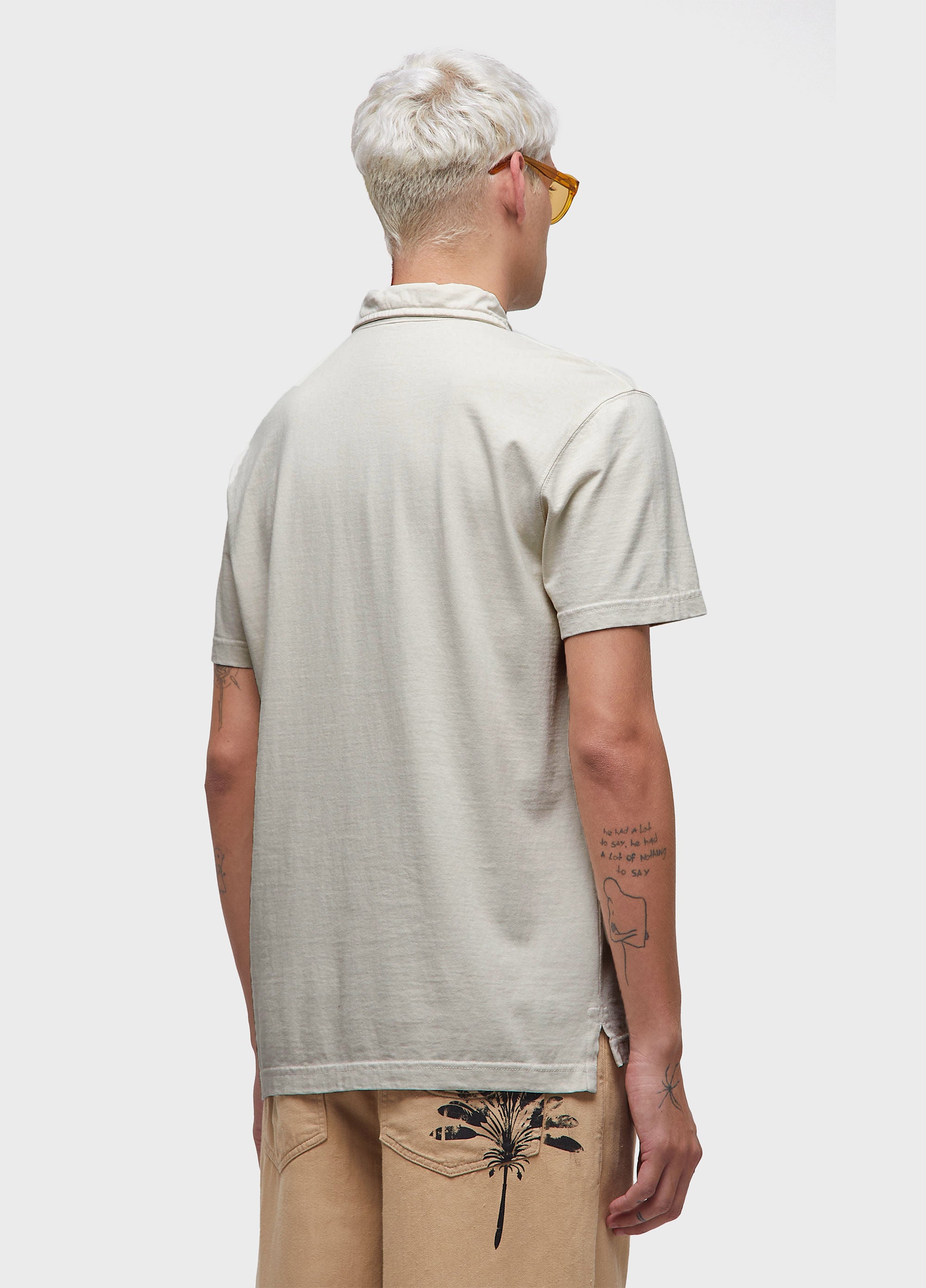 CAMISA POLO STONE MC COLORS AREIA
