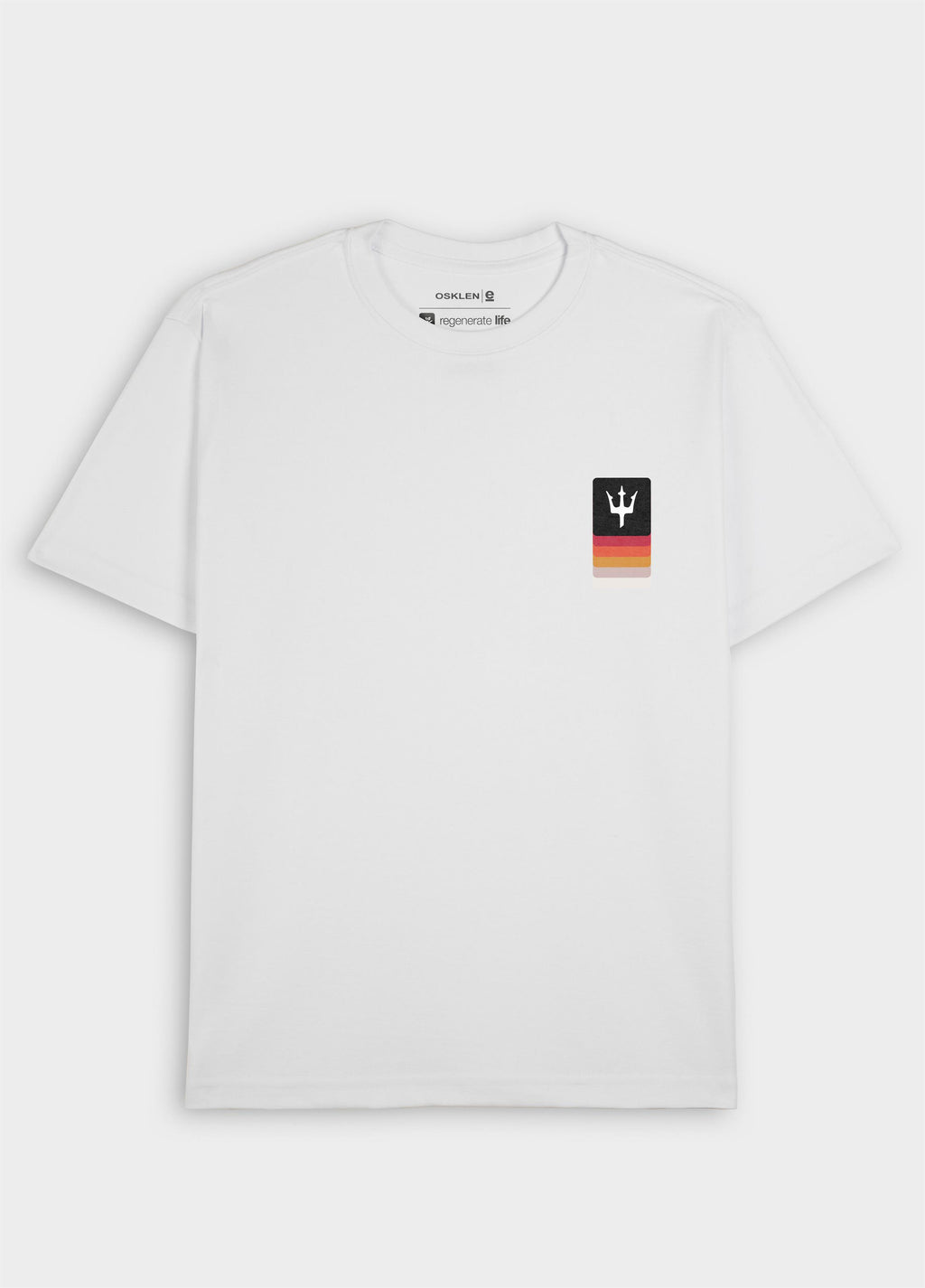 BIG SHIRT TRIDENTE MINI DEGRADE MC BRANCO