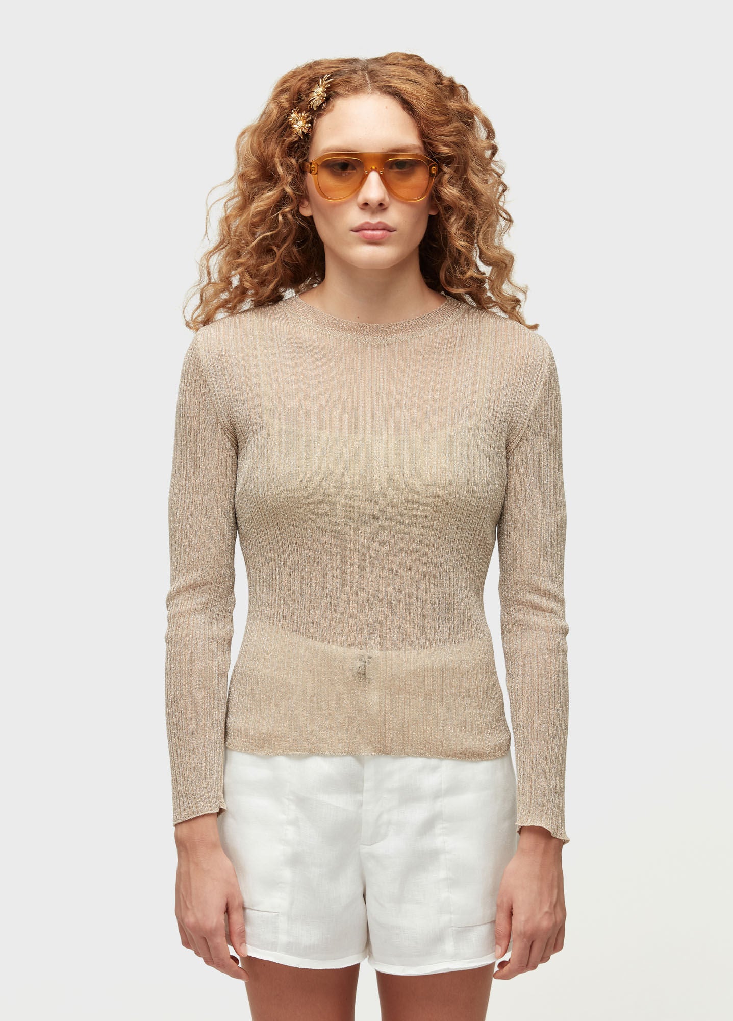 BLUSA ML TRICOT OURO