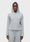 CASACO TRICOT CAPUZ FRAYED