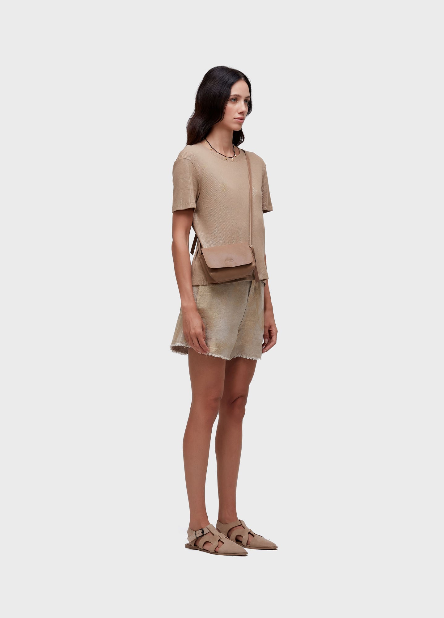 T-SHIRT FEM GOLD DOURADO