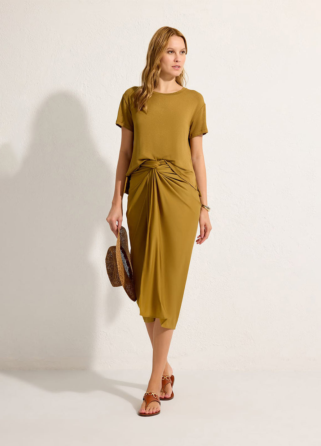 BLUSA QUADRI TRICOT BEGE SEMENTE