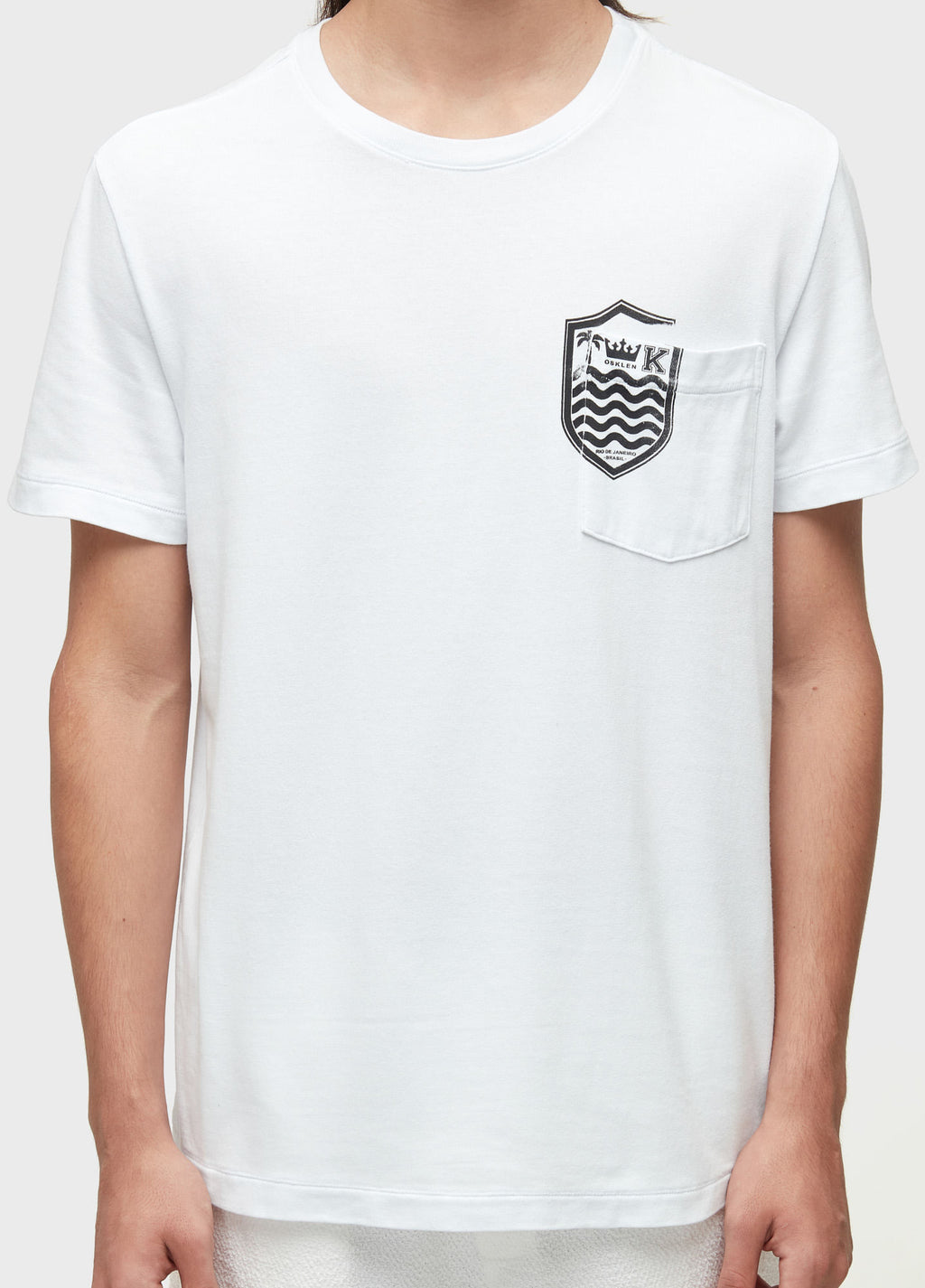 T-SHIRT BOLSO BRASAO MC BRANCO